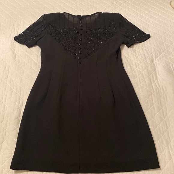 Donna Morgan woman’s 6 black formal dress w/ beading - Picture 2 of 5